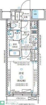 ディアレイシャス名古屋太閤通IIの物件間取画像